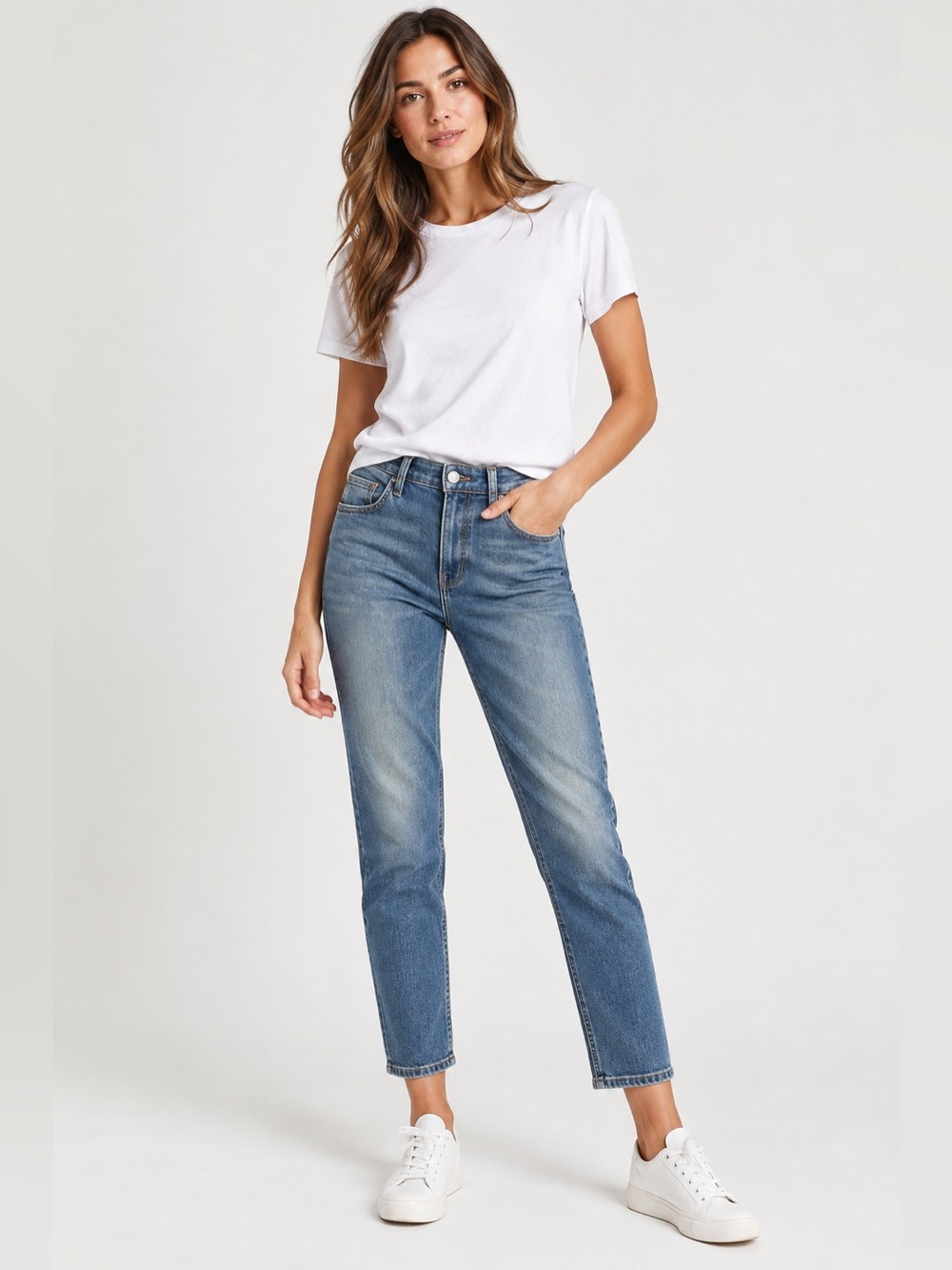 Current/Elliott The Original Cigarette Lover Jeans Size 28 | Medium Blue Wash
